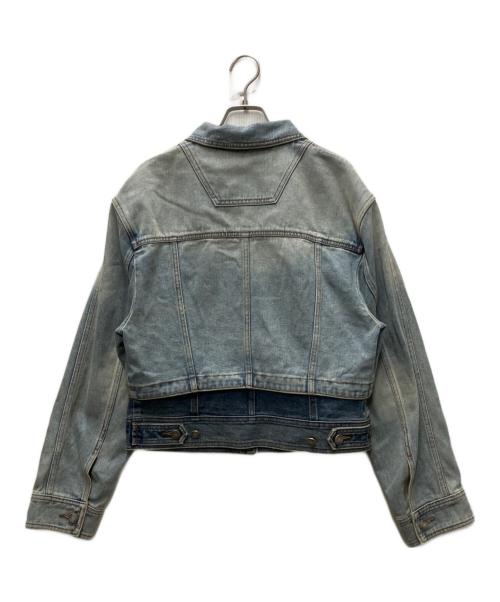 JUUN.J（ジュン・ジー）Juun.J (ジュン・ジー) レイヤードディティールデニムジャケット ブルー サイズ:38の古着・服飾アイテム
