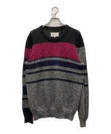 Maison Margiela（メゾンマルジェラ）の古着「BORDER KNIT SWEATER」｜グレー