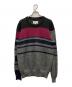 Maison Margiela（メゾンマルジェラ）の古着「BORDER KNIT SWEATER」｜グレー