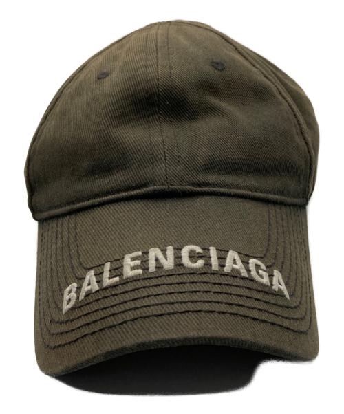 BALENCIAGA（バレンシアガ）BALENCIAGA (バレンシアガ) クラシックロゴキャップ カーキ サイズ:Lの古着・服飾アイテム