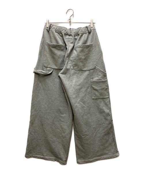 DANKE SCHON（ダンケ シェーン）Danke schon (ダンケ シェーン) ダブルニー ワイド スウェット パンツ グレー サイズ:Sの古着・服飾アイテム