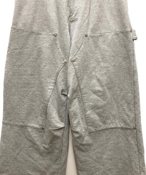 DANKE SCHON（ダンケ シェーン）Danke schon (ダンケ シェーン) ダブルニー ワイド スウェット パンツ グレー サイズ:Sの古着・服飾アイテム