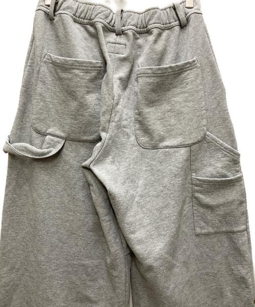 DANKE SCHON（ダンケ シェーン）Danke schon (ダンケ シェーン) ダブルニー ワイド スウェット パンツ グレー サイズ:Sの古着・服飾アイテム