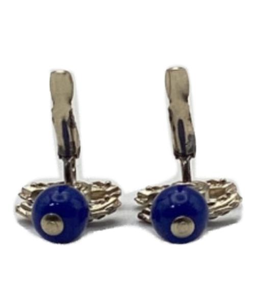 CHANEL（シャネル）CHANEL (シャネル) BLUE BEAD DROP CRYSTAL CC HOOK ブルー×ブラックの古着・服飾アイテム
