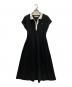 Her lip to（ハーリップトゥ）の古着「Short Sleeve Polo Dress」｜ブラック