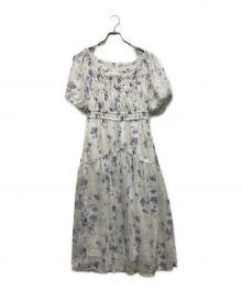 HER LIP TO（ハーリップトゥ）の古着「Belle Jardin Chiffon Dress」｜ホワイト