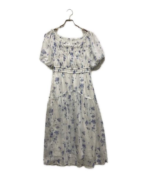 HER LIP TO（ハーリップトゥ）HER LIP TO (ハーリップトゥ) Belle Jardin Chiffon Dress ホワイト サイズ:Sの古着・服飾アイテム
