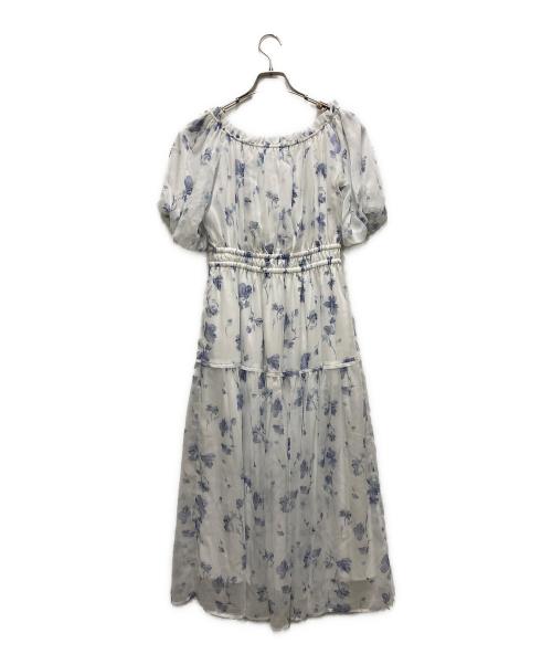 HER LIP TO（ハーリップトゥ）HER LIP TO (ハーリップトゥ) Belle Jardin Chiffon Dress ホワイト サイズ:Sの古着・服飾アイテム