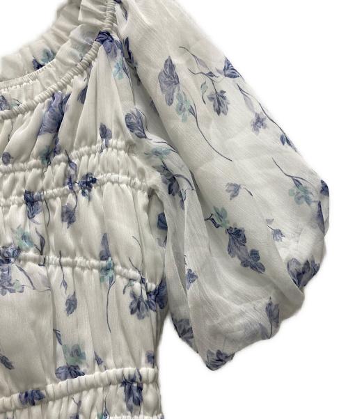 HER LIP TO（ハーリップトゥ）HER LIP TO (ハーリップトゥ) Belle Jardin Chiffon Dress ホワイト サイズ:Sの古着・服飾アイテム