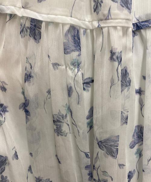 HER LIP TO（ハーリップトゥ）HER LIP TO (ハーリップトゥ) Belle Jardin Chiffon Dress ホワイト サイズ:Sの古着・服飾アイテム