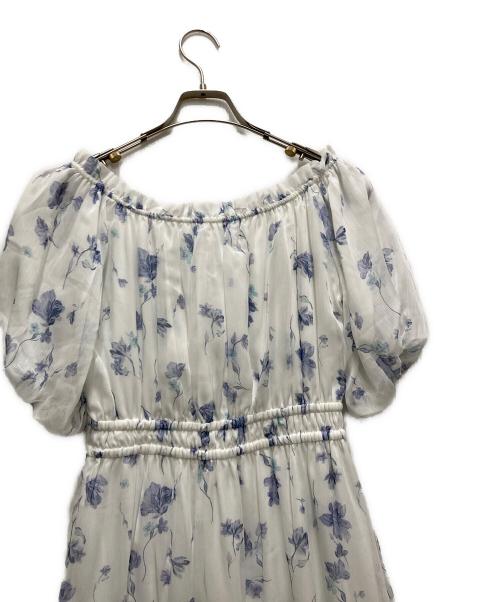 HER LIP TO（ハーリップトゥ）HER LIP TO (ハーリップトゥ) Belle Jardin Chiffon Dress ホワイト サイズ:Sの古着・服飾アイテム