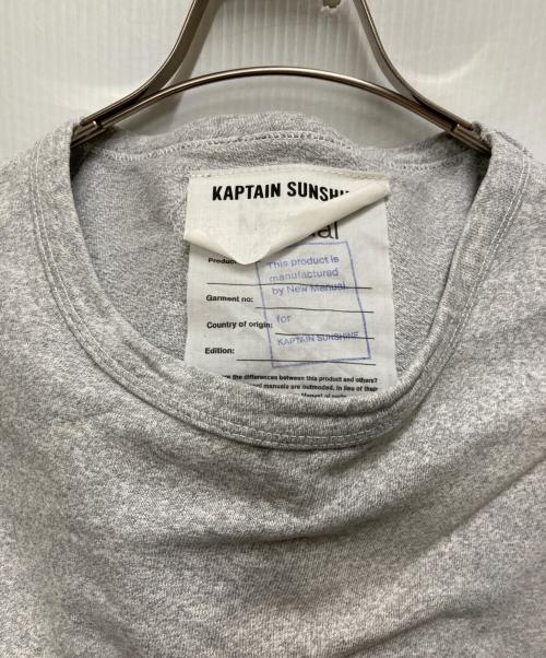 KAPTAIN SUNSHINE（キャプテンサンシャイン）KAPTAIN SUNSHINE (キャプテンサンシャイン) New Manual (ニュー・マニュアル) West Coast Tee グレー サイズ:Lの古着・服飾アイテム