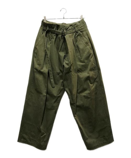Essay（エッセイ）Essay (エッセイ) 20AW SHIN HAKAMA SLACKS オリーブ サイズ:Mの古着・服飾アイテム
