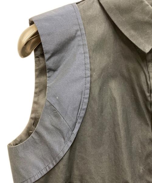 sacai（サカイ）sacai (サカイ) ノースリーブドッキングシャツ ネイビー サイズ:1の古着・服飾アイテム