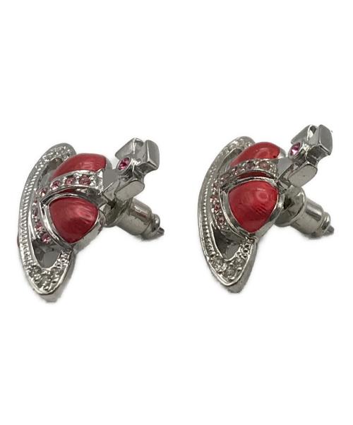 Vivienne Westwood（ヴィヴィアンウエストウッド）Vivienne Westwood (ヴィヴィアンウエストウッド) DIAMANTE HEART ピアス シルバーの古着・服飾アイテム