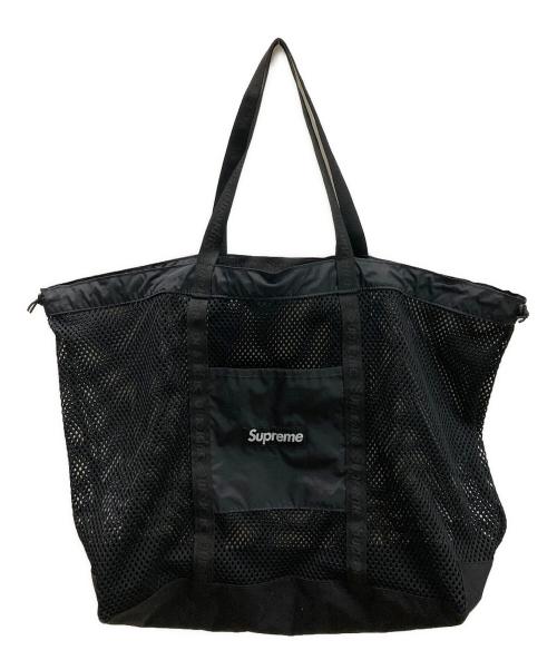 SUPREME（シュプリーム）SUPREME (シュプリーム) MESH TOTE BAG ブラックの古着・服飾アイテム