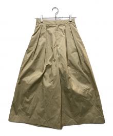 DRAWER（ドゥロワー）の古着「PRE1 Taffeta Wide PANTS」｜ベージュ