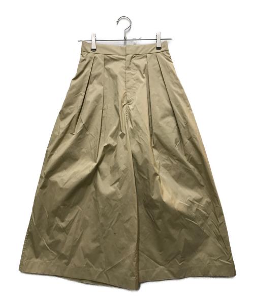DRAWER（ドゥロワー）DRAWER (ドゥロワー) PRE1 Taffeta Wide PANTS ベージュ サイズ:34の古着・服飾アイテム
