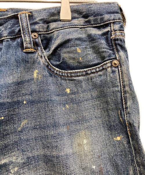 POLO RALPH LAUREN（ポロ・ラルフローレン）POLO RALPH LAUREN (ポロ・ラルフローレン) ペンキ加工デニムパンツ インディゴ サイズ:W33の古着・服飾アイテム
