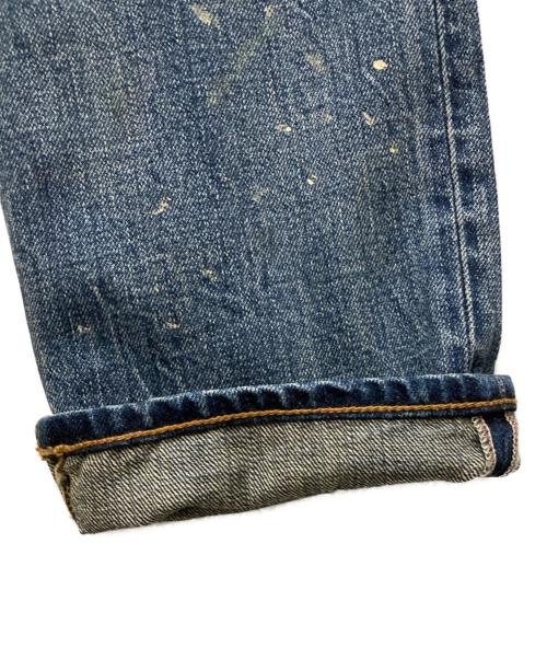 POLO RALPH LAUREN（ポロ・ラルフローレン）POLO RALPH LAUREN (ポロ・ラルフローレン) ペンキ加工デニムパンツ インディゴ サイズ:W33の古着・服飾アイテム