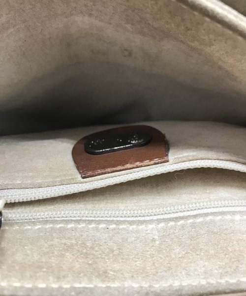 GUCCI（グッチ）GUCCI (グッチ) マイクロGGフラップショルダーバッグ ベージュの古着・服飾アイテム