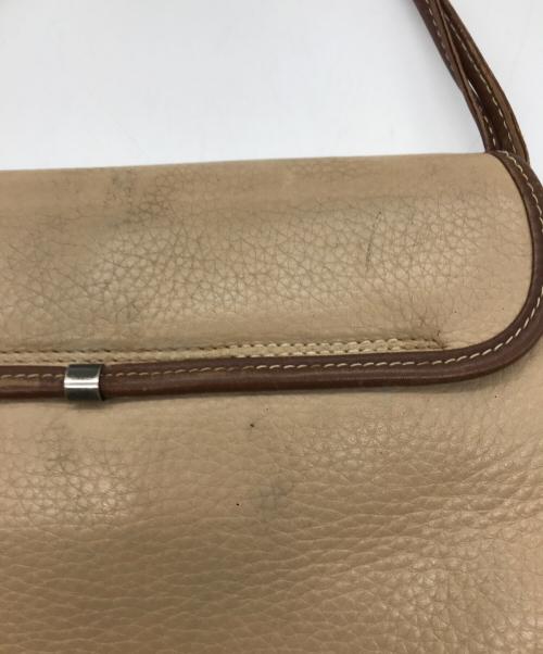 GUCCI（グッチ）GUCCI (グッチ) マイクロGGフラップショルダーバッグ ベージュの古着・服飾アイテム
