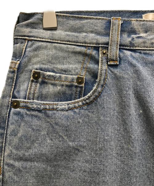 Sea Room lynn（シールームリン）Sea Room lynn (シールームリン) HOLE CRASH ボタンフライデニムパンツ ブルー サイズ:24の古着・服飾アイテム