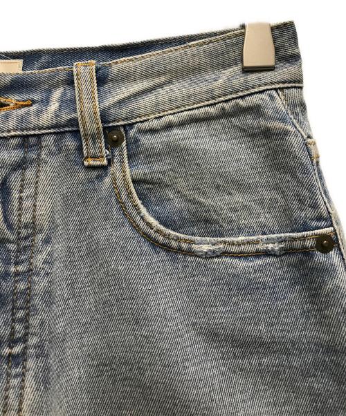 Sea Room lynn（シールームリン）Sea Room lynn (シールームリン) HOLE CRASH ボタンフライデニムパンツ ブルー サイズ:24の古着・服飾アイテム