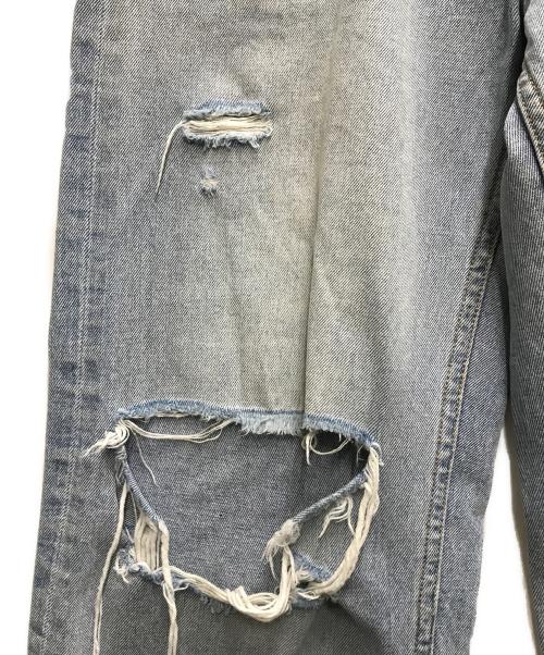 Sea Room lynn（シールームリン）Sea Room lynn (シールームリン) HOLE CRASH ボタンフライデニムパンツ ブルー サイズ:24の古着・服飾アイテム