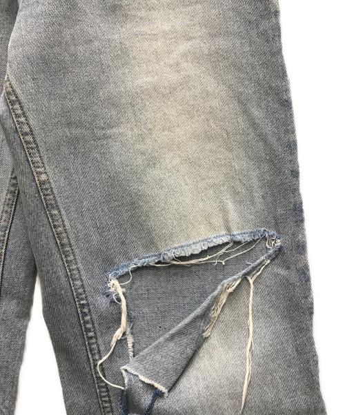 Sea Room lynn（シールームリン）Sea Room lynn (シールームリン) HOLE CRASH ボタンフライデニムパンツ ブルー サイズ:24の古着・服飾アイテム