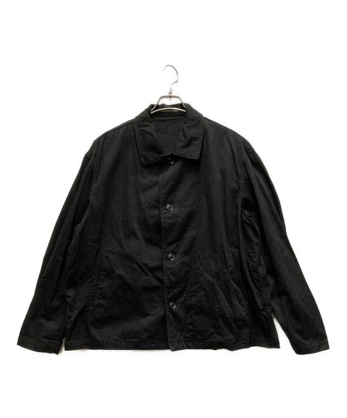 BLACK Scandal Yohji Yamamoto（ブラックスキャンダルヨウジヤマモト）BLACK Scandal Yohji Yamamoto (ブラックスキャンダルヨウジヤマモト) コットンドリルパイピングポケットジャケット ブラック サイズ:2の古着・服飾アイテム