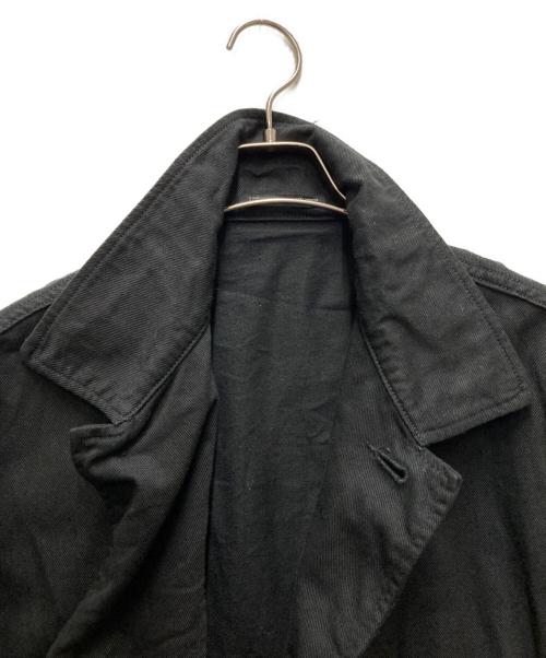 BLACK Scandal Yohji Yamamoto（ブラックスキャンダルヨウジヤマモト）BLACK Scandal Yohji Yamamoto (ブラックスキャンダルヨウジヤマモト) コットンドリルパイピングポケットジャケット ブラック サイズ:2の古着・服飾アイテム