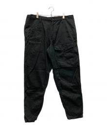 BLACK Scandal Yohji Yamamoto（ブラックスキャンダルヨウジヤマモト）の古着「COTTON DRILL MULTI POCKET DRAWSTRING PANTS」｜ブラック