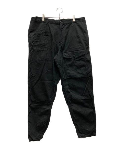 BLACK Scandal Yohji Yamamoto（ブラックスキャンダルヨウジヤマモト）BLACK Scandal Yohji Yamamoto (ブラックスキャンダルヨウジヤマモト) COTTON DRILL MULTI POCKET DRAWSTRING PANTS ブラック サイズ:2の古着・服飾アイテム