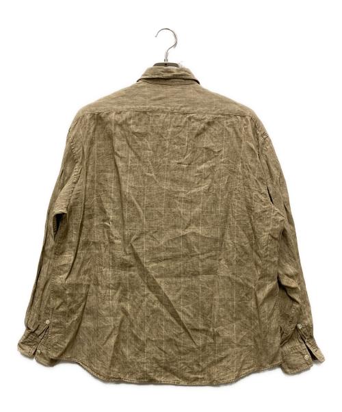 Porter Classic（ポータークラシック）Porter Classic (ポータークラシック) ROLL UP LINEN SHIRT ベージュ サイズ:Mの古着・服飾アイテム