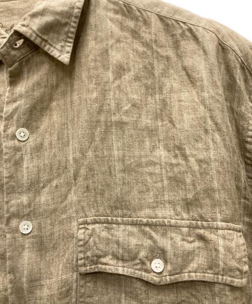 Porter Classic（ポータークラシック）Porter Classic (ポータークラシック) ROLL UP LINEN SHIRT ベージュ サイズ:Mの古着・服飾アイテム