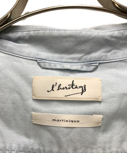 l'heritage martinique（レリタージュ マルティニーク）l'heritage martinique (レリタージュ マルティニーク) ライトオンスデニムシャツ ブルー サイズ:FREEの古着・服飾アイテム