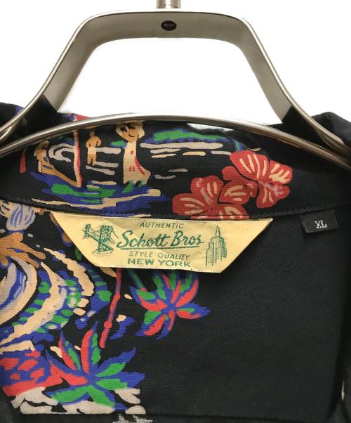 SCHOTT BROS.（ショット）SCHOTT BROS. (ショット) アロハシャツ ブラック サイズ:XLの古着・服飾アイテム