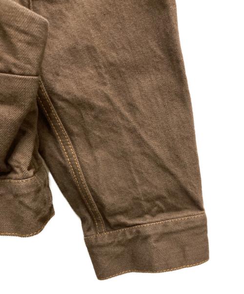 sacai（サカイ）sacai (サカイ) デニムジャケット コーヒーブラウン サイズ:1の古着・服飾アイテム