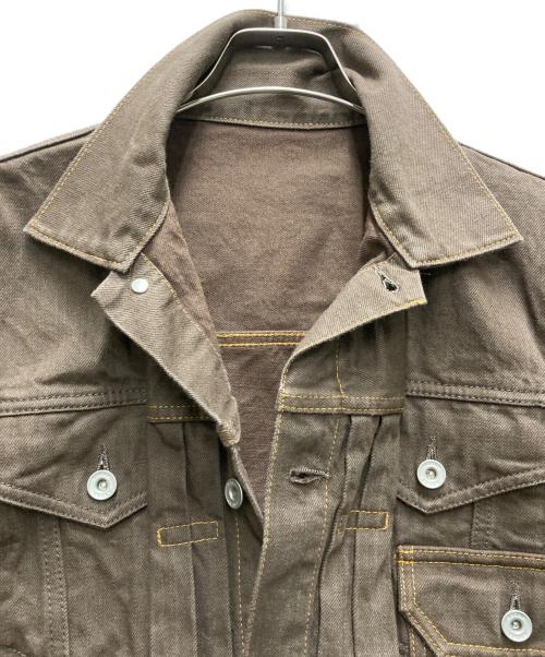 sacai（サカイ）sacai (サカイ) デニムジャケット コーヒーブラウン サイズ:1の古着・服飾アイテム