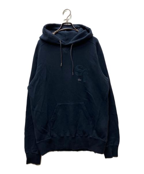 sacai（サカイ）sacai (サカイ) FRAGMENT DESIGN (フラグメントデザイン) プルオーバーパーカー ネイビー サイズ:2の古着・服飾アイテム