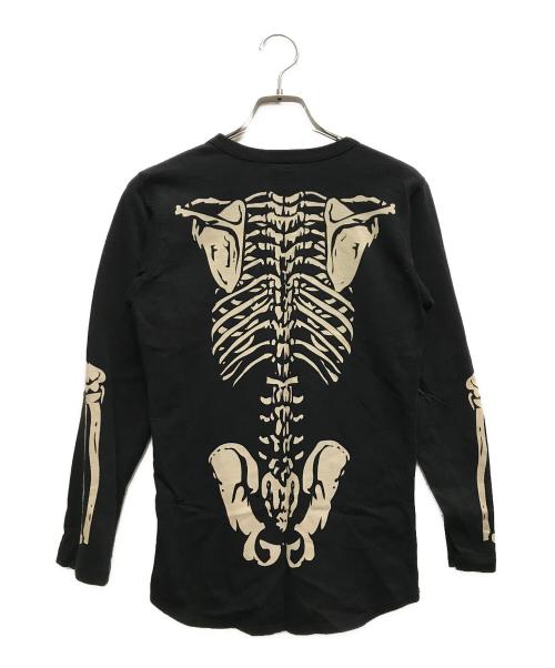 Hysteric Glamour（ヒステリックグラマー）Hysteric Glamour (ヒステリックグラマー) ボーンプリントカットソー ブラック サイズ:140の古着・服飾アイテム