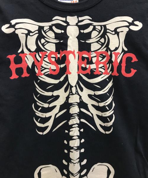 Hysteric Glamour（ヒステリックグラマー）Hysteric Glamour (ヒステリックグラマー) ボーンプリントカットソー ブラック サイズ:140の古着・服飾アイテム