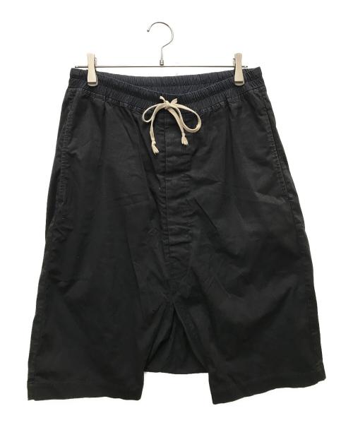 RICK OWENS（リックオウエンス）RICK OWENS (リックオウエンス) サルエルハーフパンツ ブラック サイズ:48の古着・服飾アイテム