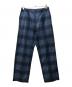 UNUSED（アンユーズド）の古着「Check pants」｜ブルー
