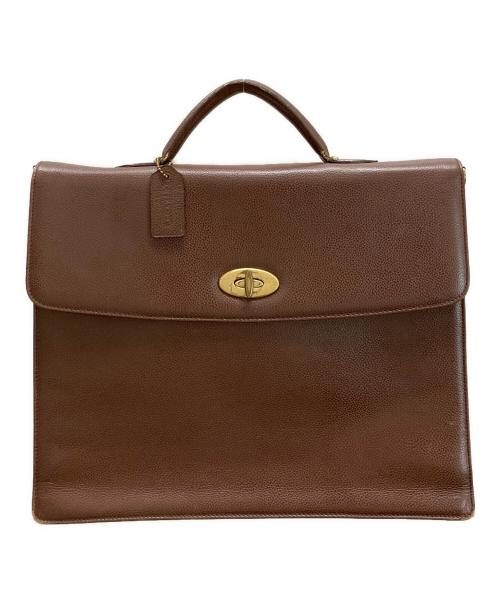 COACH（コーチ）COACH (コーチ) レザーブリーフケース ブラウンの古着・服飾アイテム