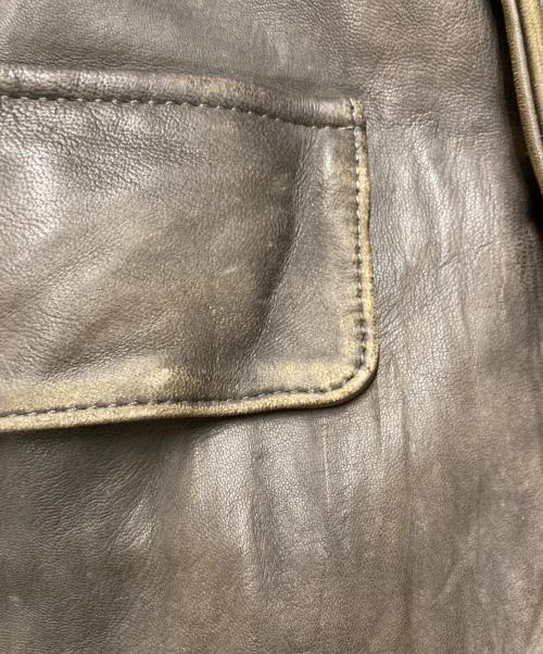 ISAMU KATAYAMA BACKLASH（イサムカタヤマ・バックラッシュ）ISAMU KATAYAMA BACKLASH (イサムカタヤマ・バックラッシュ) レザージャケット ブラウン サイズ:2の古着・服飾アイテム