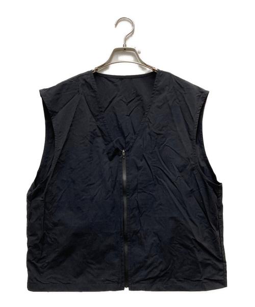 SimplyComplicated（シンプリーコンプリケイティド）SimplyComplicated (シンプリーコンプリケイティド) LIGHT SHELL UTILITY VEST ブラック サイズ:FREEの古着・服飾アイテム