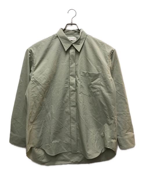 SimplyComplicate（シンプリーコンプリケイテッド）SimplyComplicate (シンプリーコンプリケイテッド) FRAME NYLON SHIRT グリーン サイズ:2の古着・服飾アイテム
