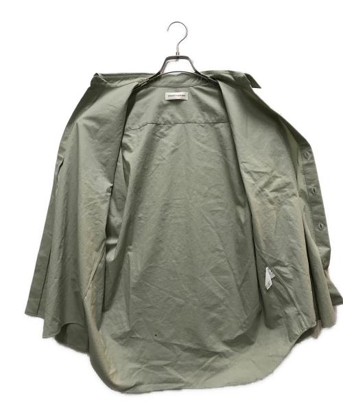 SimplyComplicate（シンプリーコンプリケイテッド）SimplyComplicate (シンプリーコンプリケイテッド) FRAME NYLON SHIRT グリーン サイズ:2の古着・服飾アイテム
